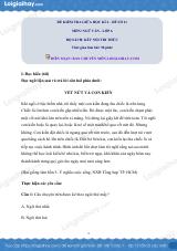 Đề thi giữa kì 2 Văn 6 Kết nối tri thức - Đề số 11